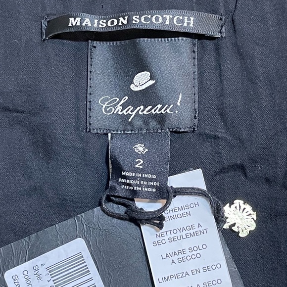 Gorgeous Scotch & Soda Maison Scotch Velvet Vest With Gold Trim 2 (US 8) - Picture 10 of 13